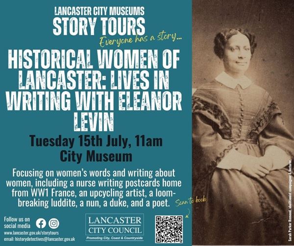 poster with same info as this page and photo of black or mixed-race woman in an elaborate Victorian outfit.